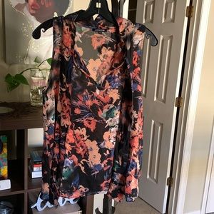 Colorful floral blouse